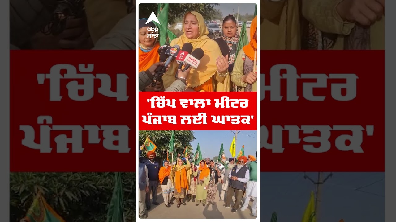 Farmers Protest | 'ਚਿੱਪ ਵਾਲਾ ਮੀਟਰ ਪੰਜਾਬ ਲਈ ਘਾਤਕ'  | Punjab Rail Roko Andolan | Abp Sanjha