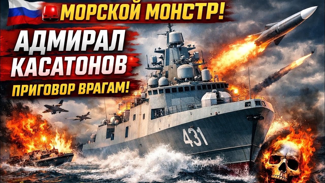 🇷🇺 Россия спустила морского монстра! «Адмирал Касатонов» — приговор врагам на море