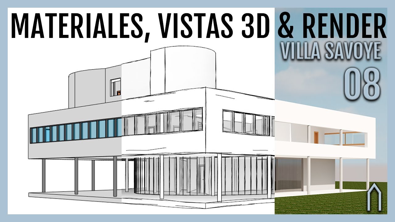 ➡️➡️Curso básico de Revit 2021 - MATERIALES, VISTAS 3D & RENDER  | Clase 8|