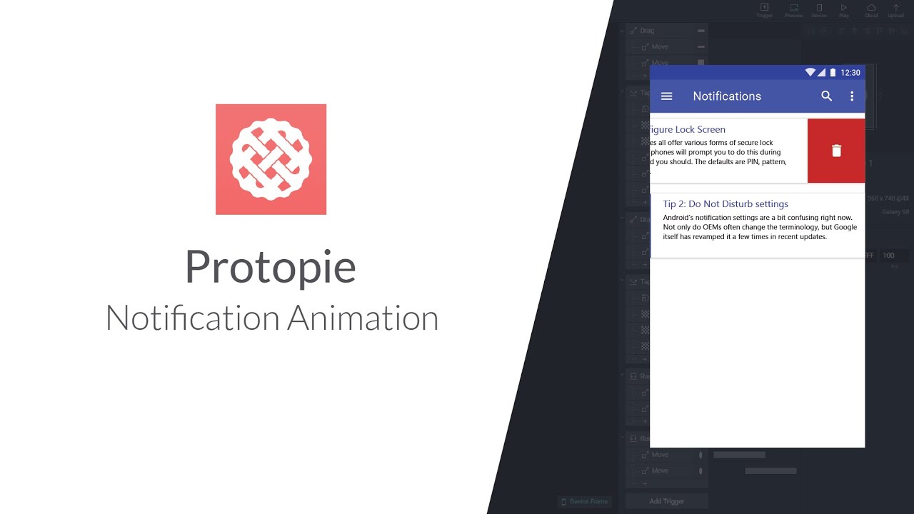 Design to Animation - Smooth Notification Animation in Protopie