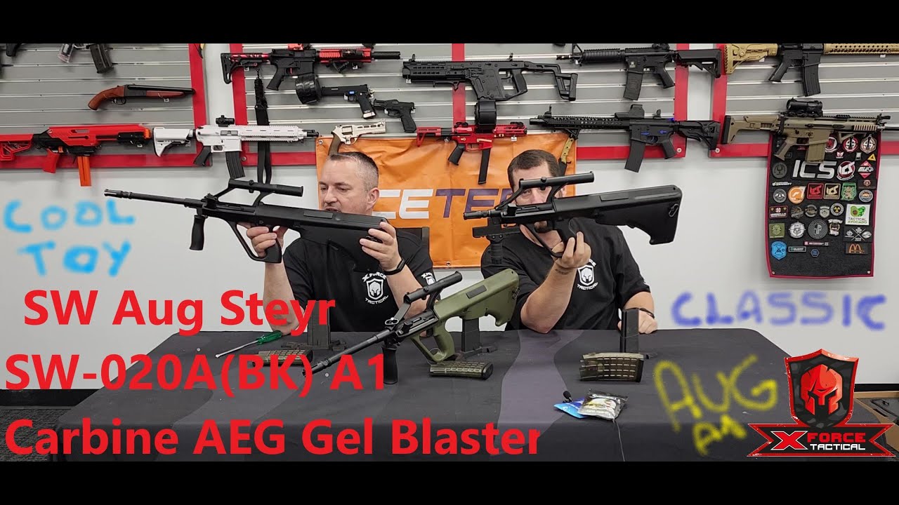 SW Aug Steyr SW-020A(BK) A1 Carbine AEG Gel Blaster by X-Force Tactical