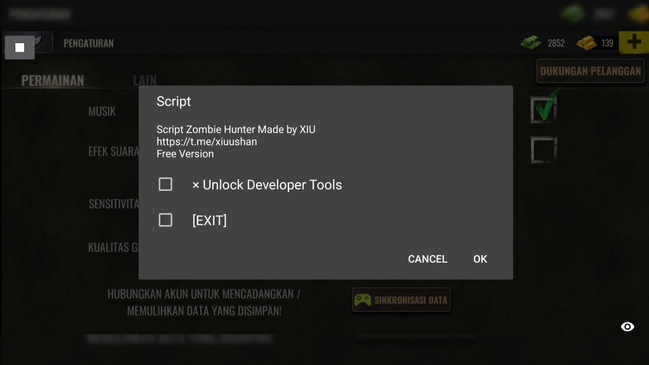 ZOMBIE HUNTER MOD MENU UNLOCK DEVELOPER TOOLS