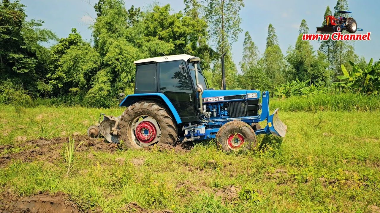 Ford 6640 ติดหล่มเหยียบกันฟรีเลี้ยวอย่างเท่เลยนี้ละเพลาเดียวโคตรเท่