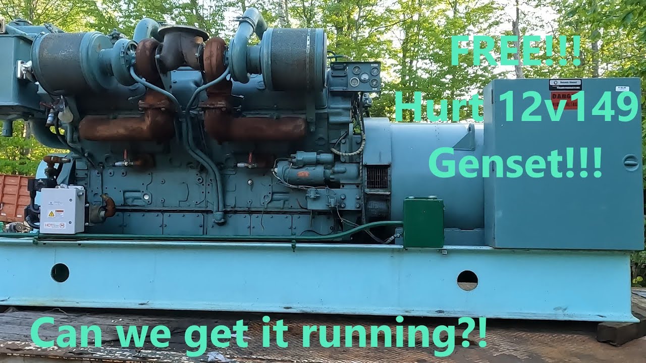 Another FREE genset!!! MONSTER 12v149 Will it start?