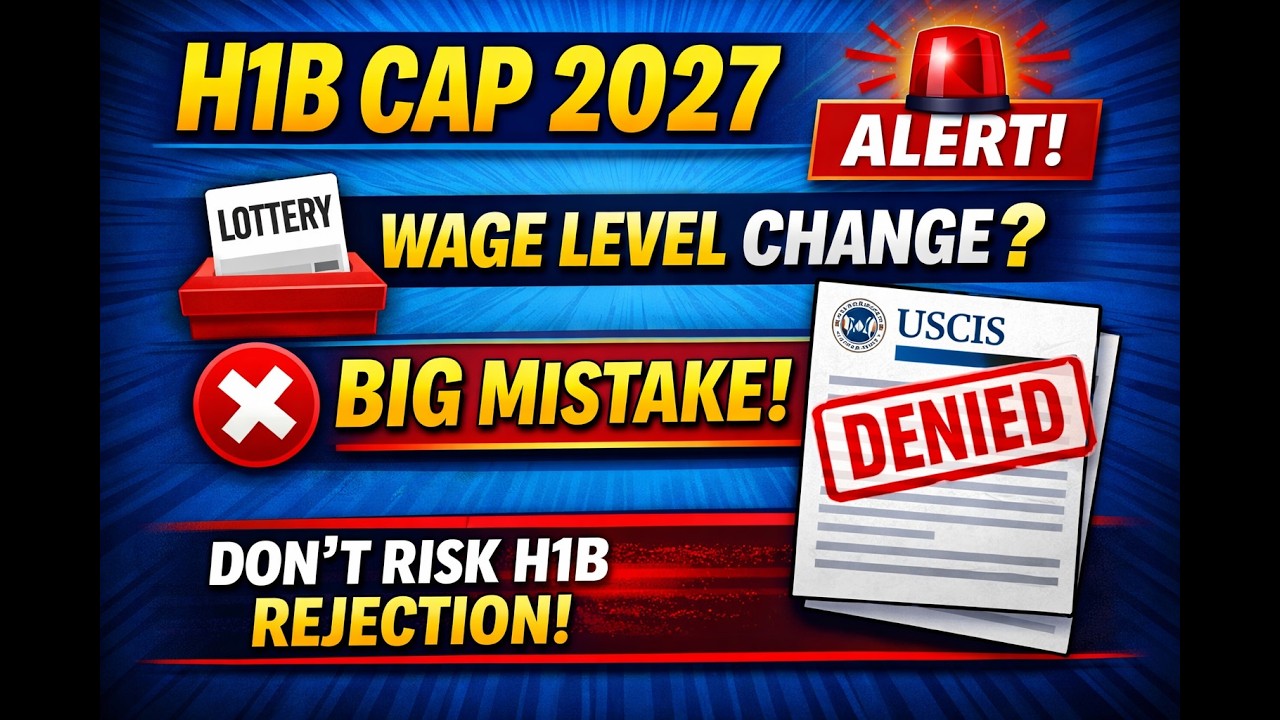 H1B CAP 2027 Results 🚨 Wage Level Rules Explained | Can You Change Wage After Lottery? BIG Mistakes