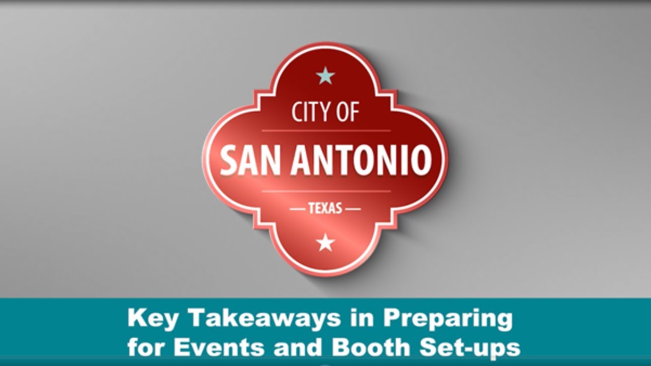 Instructional video - Key Takeaways for Temporary Food Event & Booth Set-up