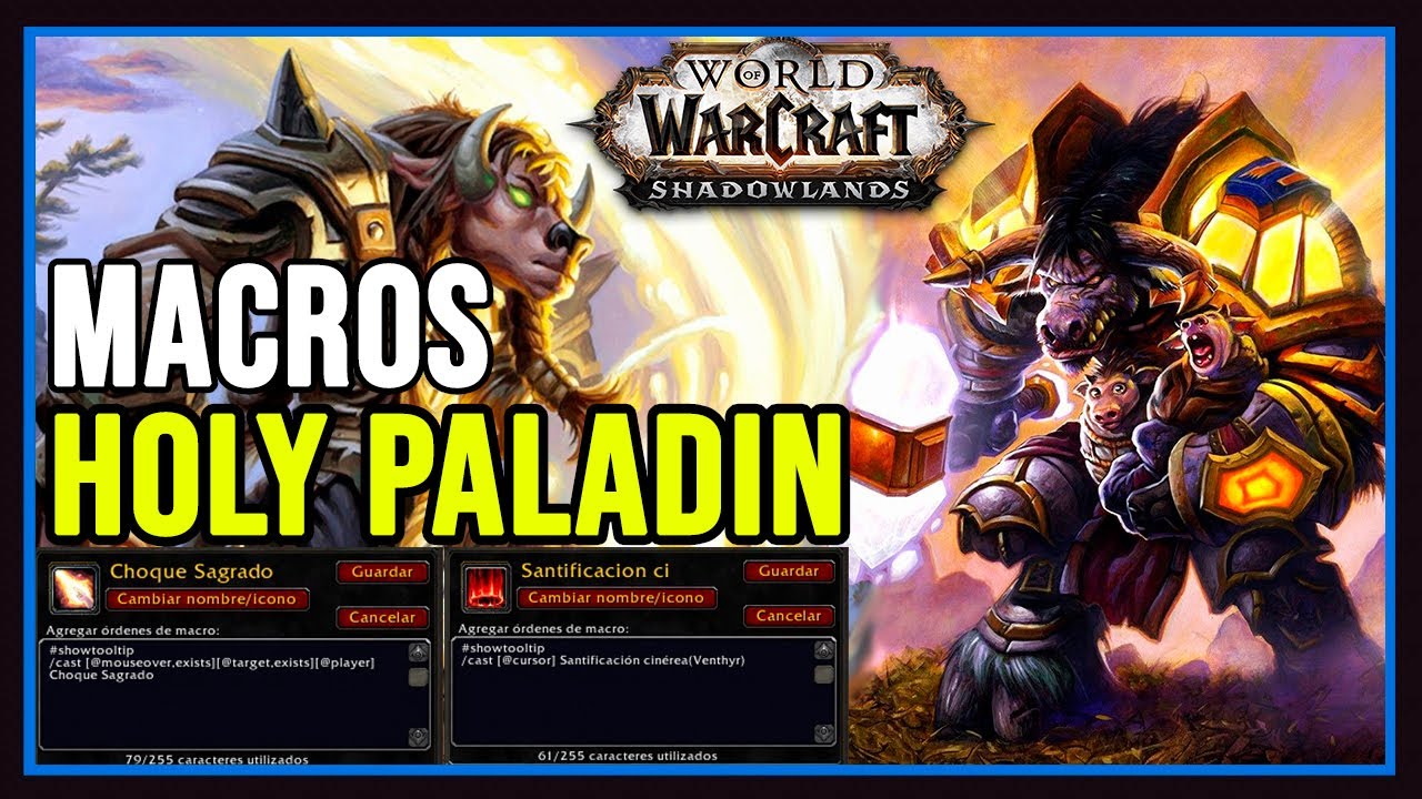 MACROS PARA PALADIN SAGRADO | Shadowlands