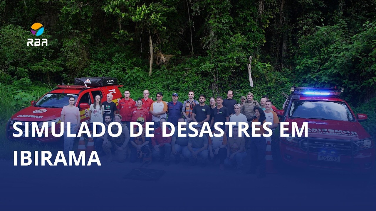 Simulado de desastres em Ibirama