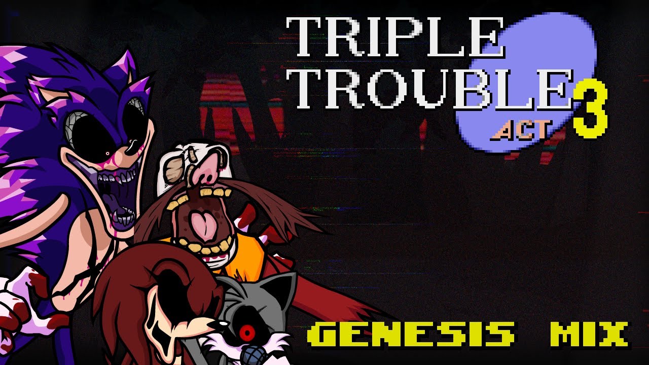 Triple Trouble - Friday Night Funkin': VS. Sonic.exe | Sega Genesis/MD SMPS Remix