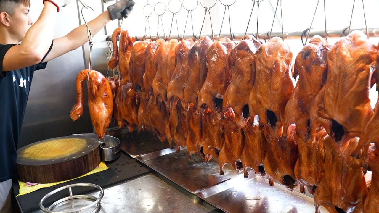 肉汁多到像小瀑布!!隱藏在民宅內超厲害的琥珀烤鴨 自家養殖產地直送/Three tempting ways to eat Amber Roast Duck- aiwanese Street Food