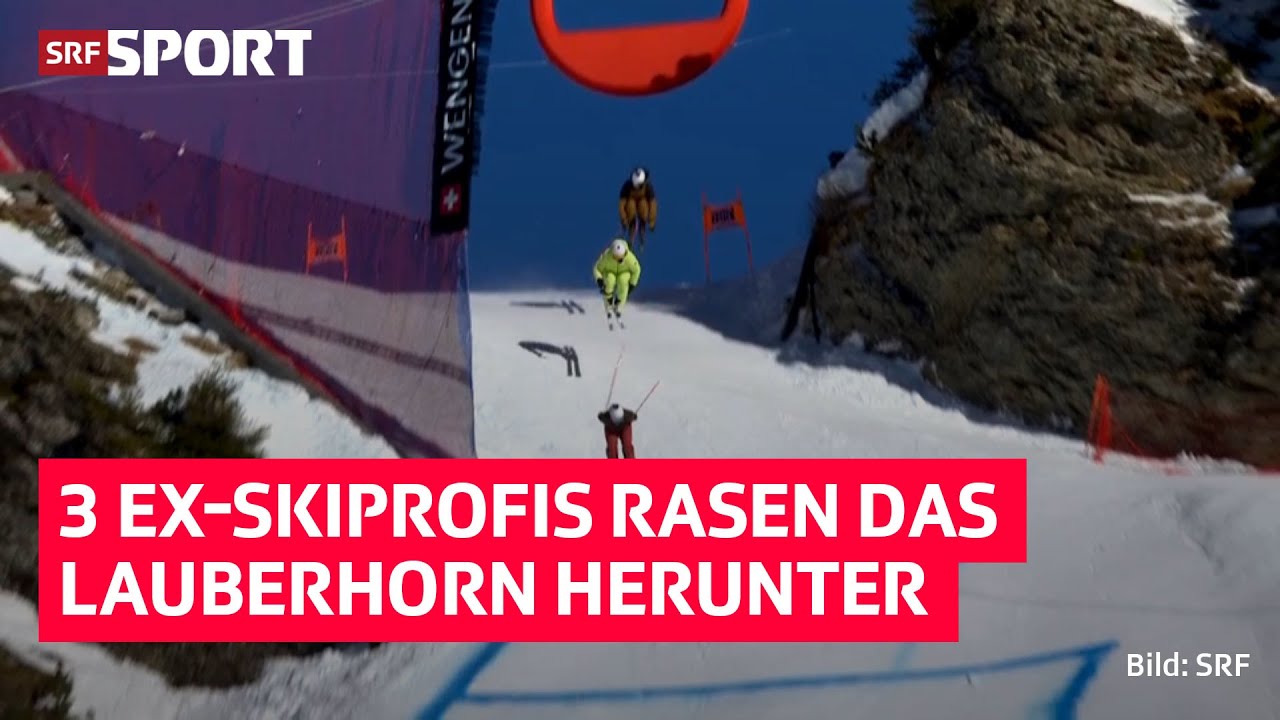 Feuz, Berthod und Neureuther rasen das Lauberhorn herunter 💨| SRF Sport