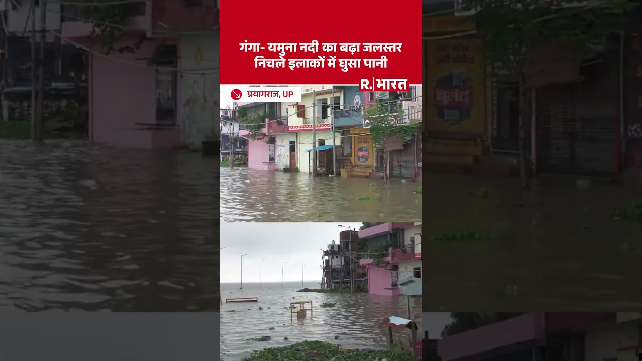 Prayagraj Flood Alert: Ganga-Yamuna का जलस्तर बढ़ा, निचले इलाकों में घुसा बाढ़ का पानी | UP News