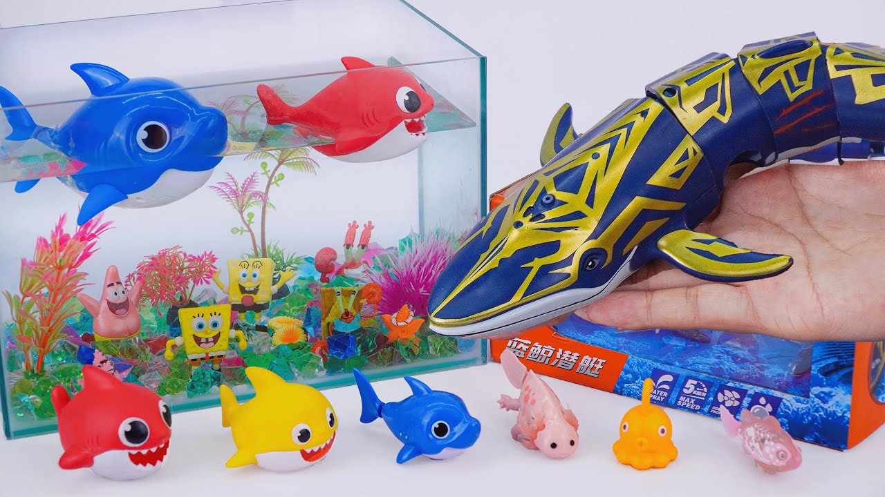 [Toy asmr] Baby Shark & Zuru Robo Fish & Aquarium Playset & RC Shark ASMR Satisfying with Unboxing