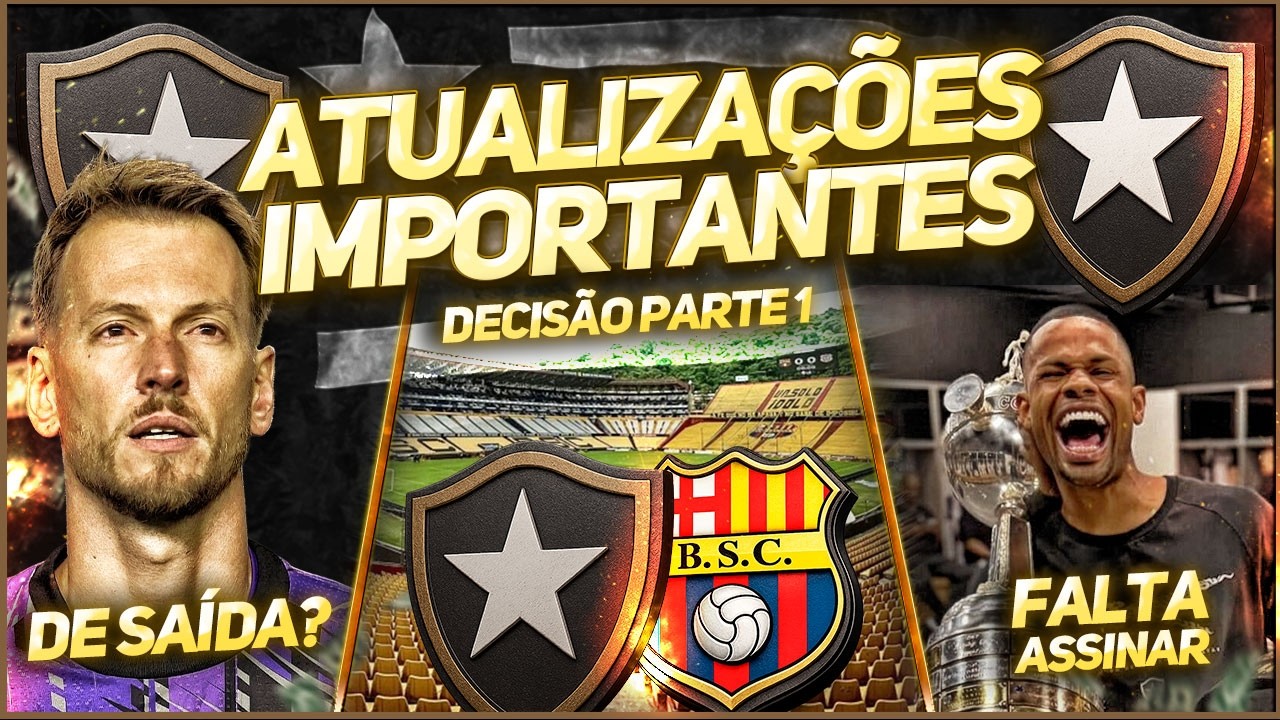 🚨BOTAFOGO ENCARA BARCELONA-EQU COM TITULARES PELA LIBERTA | NETO DE SAÍDA? | JUNIOR SANTOS CHEGANDO