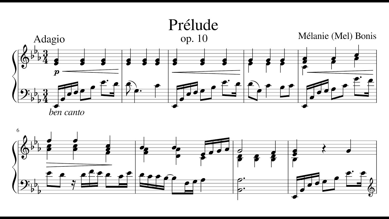 M&eacute;lanie Bonis: Pr&eacute;lude, Op.10