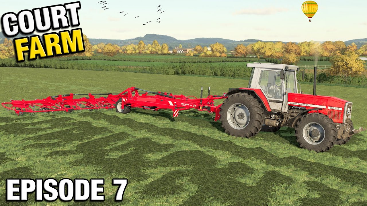 MAKING HAY TO FEED TO THE COWS Court Farm Country Park FS22 Ep 7