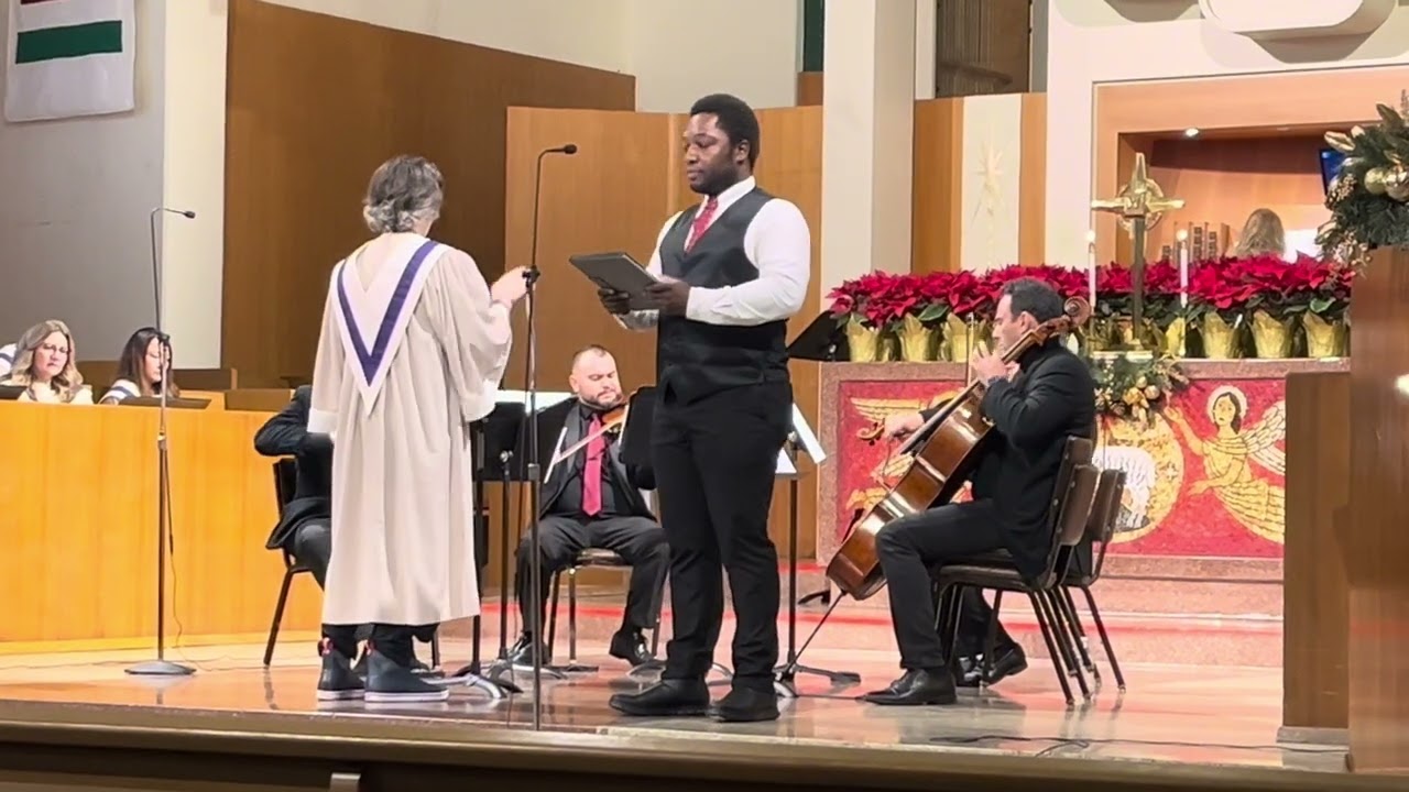 O Holy Night, Malcom McGee(tenor), Claremont United Church of Christ (CUCC) Christmas Eve 12/24/2025
