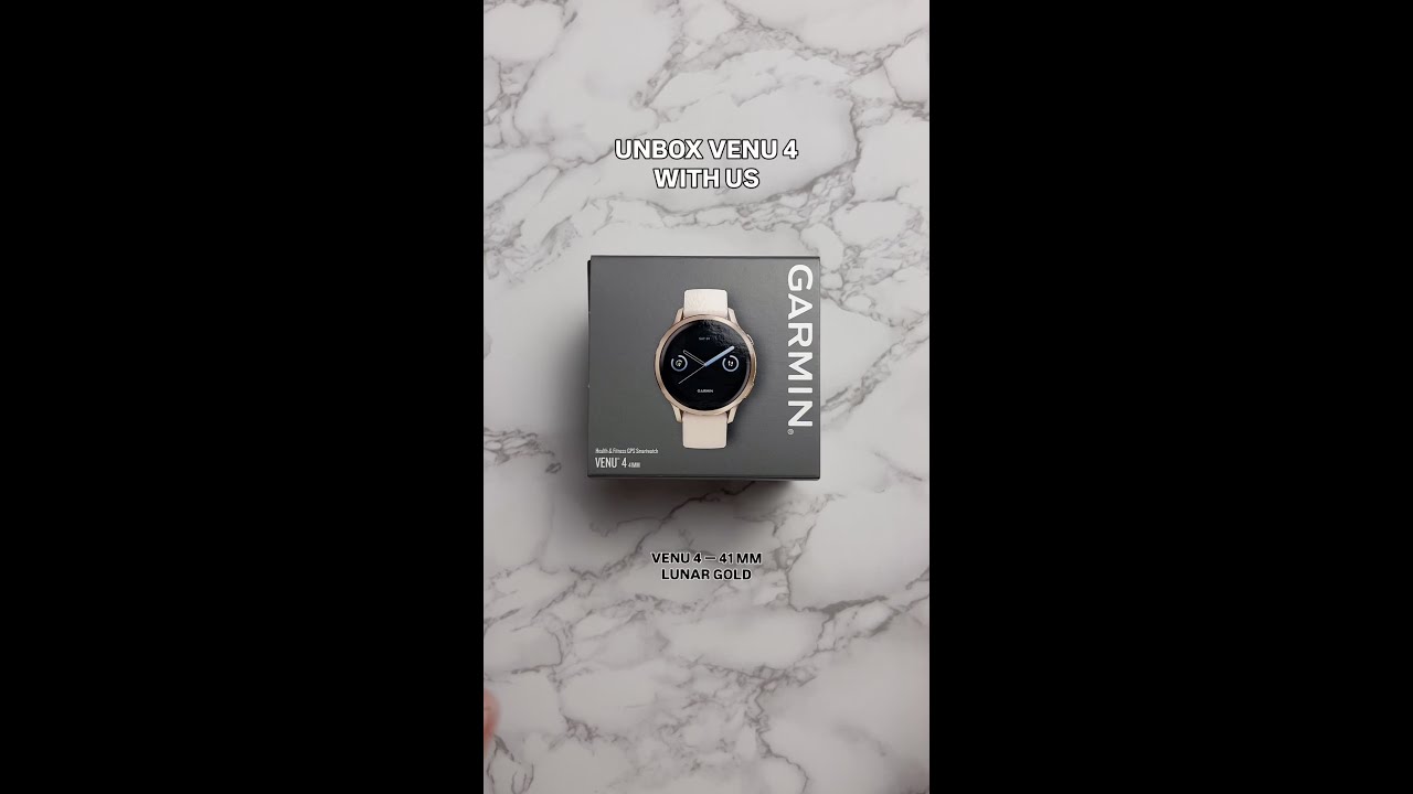 Unboxing de la nouvelle montre connect&eacute;e Venu 4