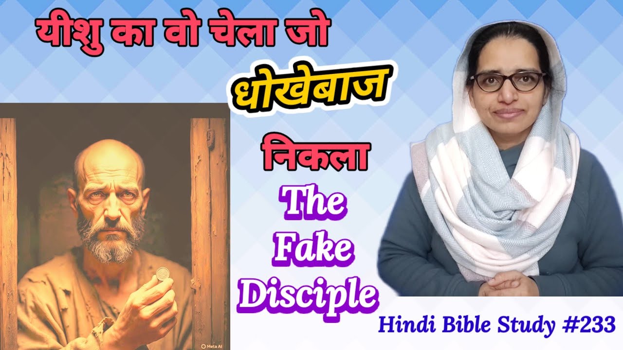 Hindi Bible Study #233 Study from the life of the disciple who betrayed Jesus.यीशु को धोखा दिया चेला