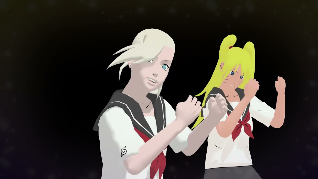[MMD Naruto] Girls vs Boys BATTLE DOPE Naruko