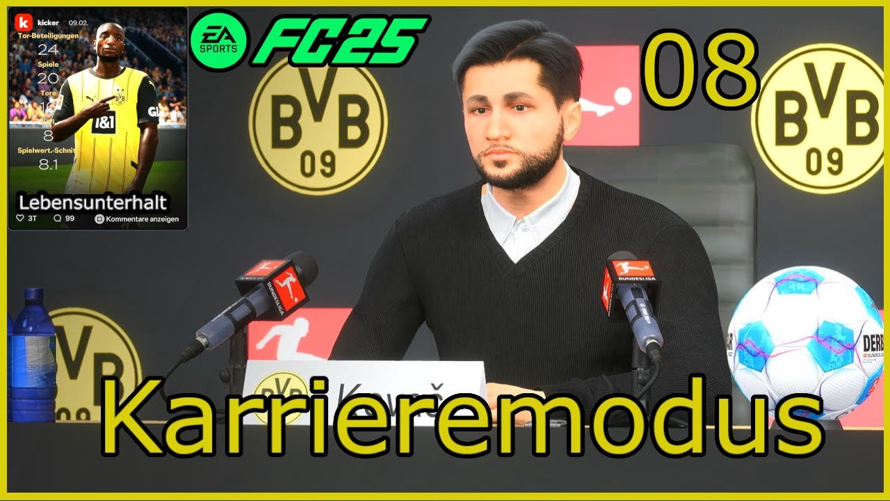 FC 25⚽️BVB Karriere🖤💛Es wird Deprimiert und Emotional😔😖😡