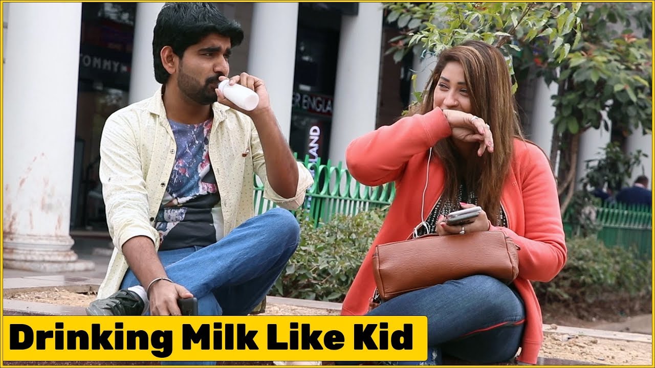 Stammerer Kid Drinking Milk in Nipple Bottle Prank | The HunGama Films