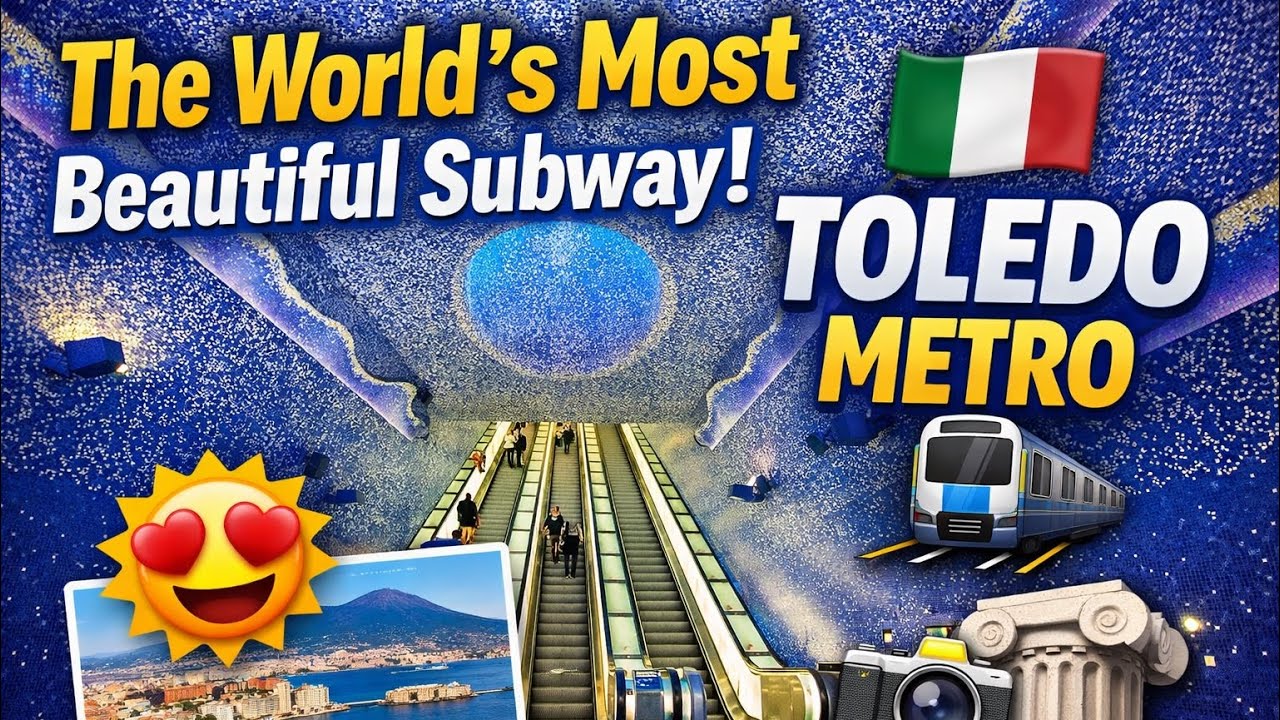 Toledo Metro Station Naples 🇮🇹 | The World’s Most Beautiful Subway Station