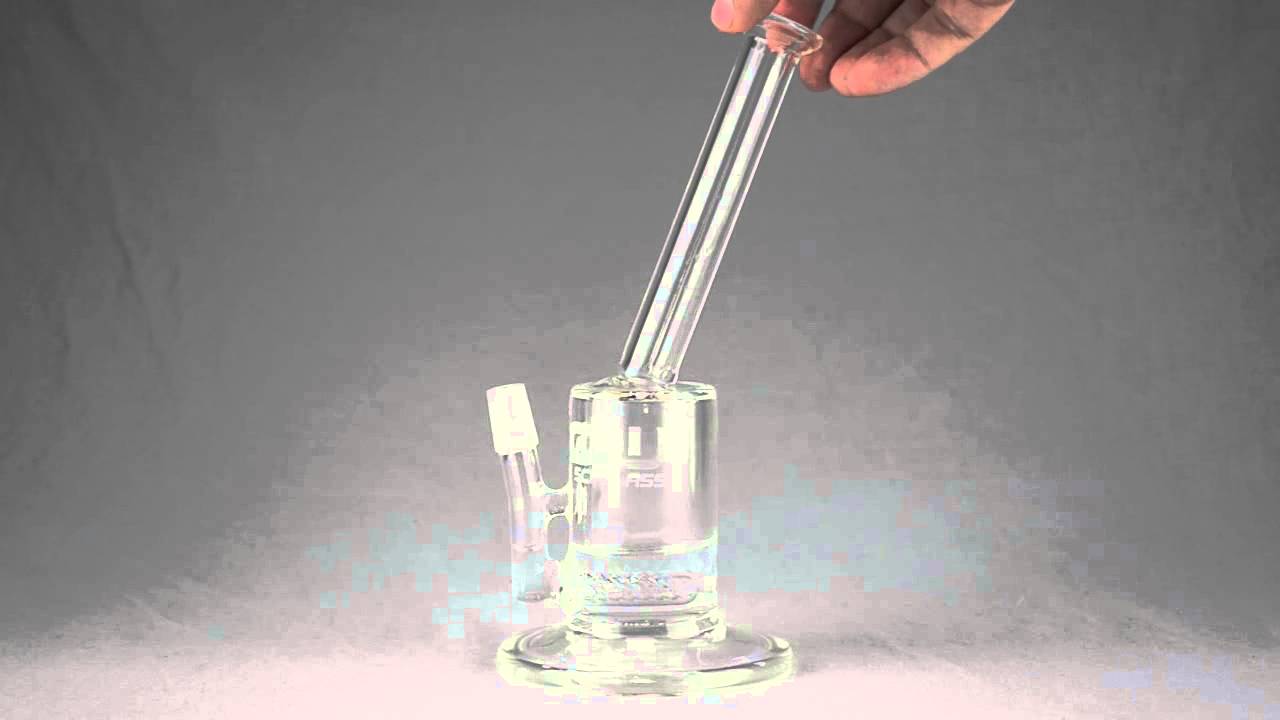 JM FLOW - Gridded Stemline Vapor Rig w/ 14mm Male Joint & Dome - 50mm