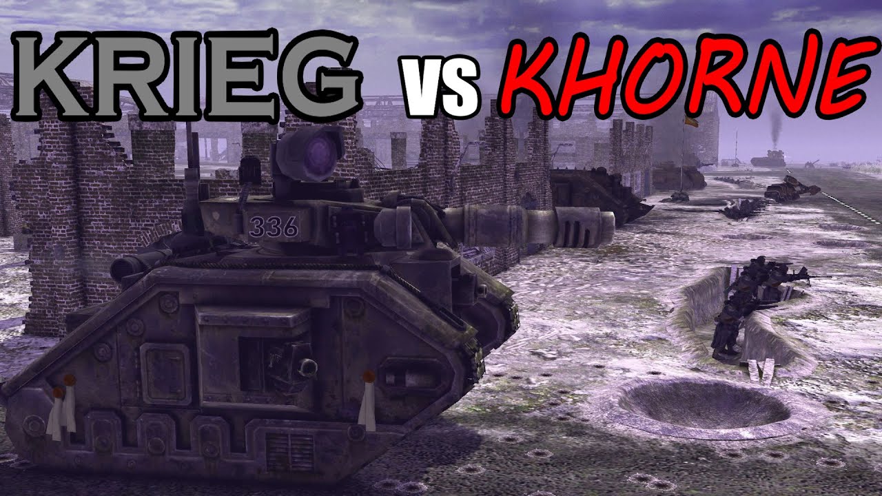 KRIEG VS KHORNE! One hour of power with Sir JellyBean and Lee Honour! Warhammer 40k Indomitus mod!