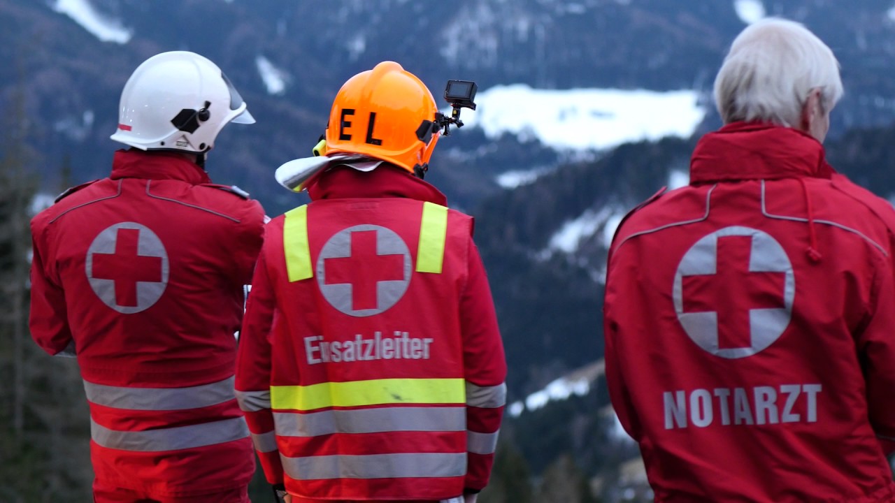 Einsatzübung Rodelunfall Rotes Kreuz Bruck an der Mur