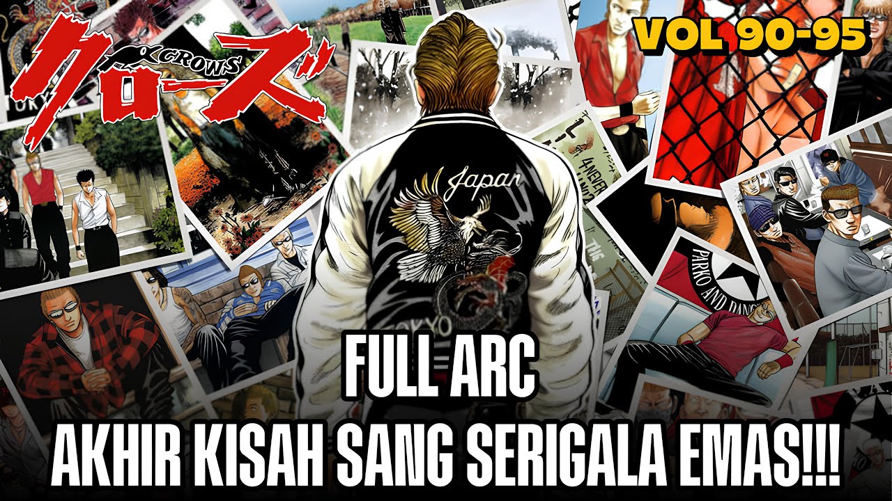 FINAL ARC FULL‼️AKHIR KISAH BOUYA HARUMICHI SANG SERIGALA EMAS | Alur Cerita Crows Vol 90-95