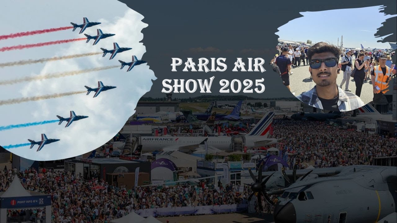 F-35 & Rafale Fighter Jet Show 🇫🇷 | Paris Air Show 2025 Highlights | Le Bourget Vlog | Rowdy's Vlogs