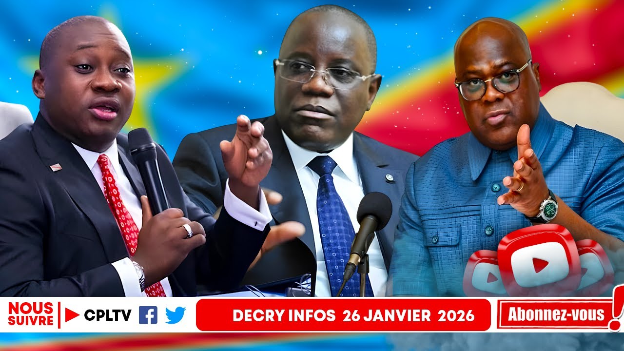 DECRY INFO 26.1.26,G.LOANDO SORT L'EPEE,FATSHI EN DANGER.MINAKU,J'AI SES TRACES.GOMA,STOP KINOISERIE
