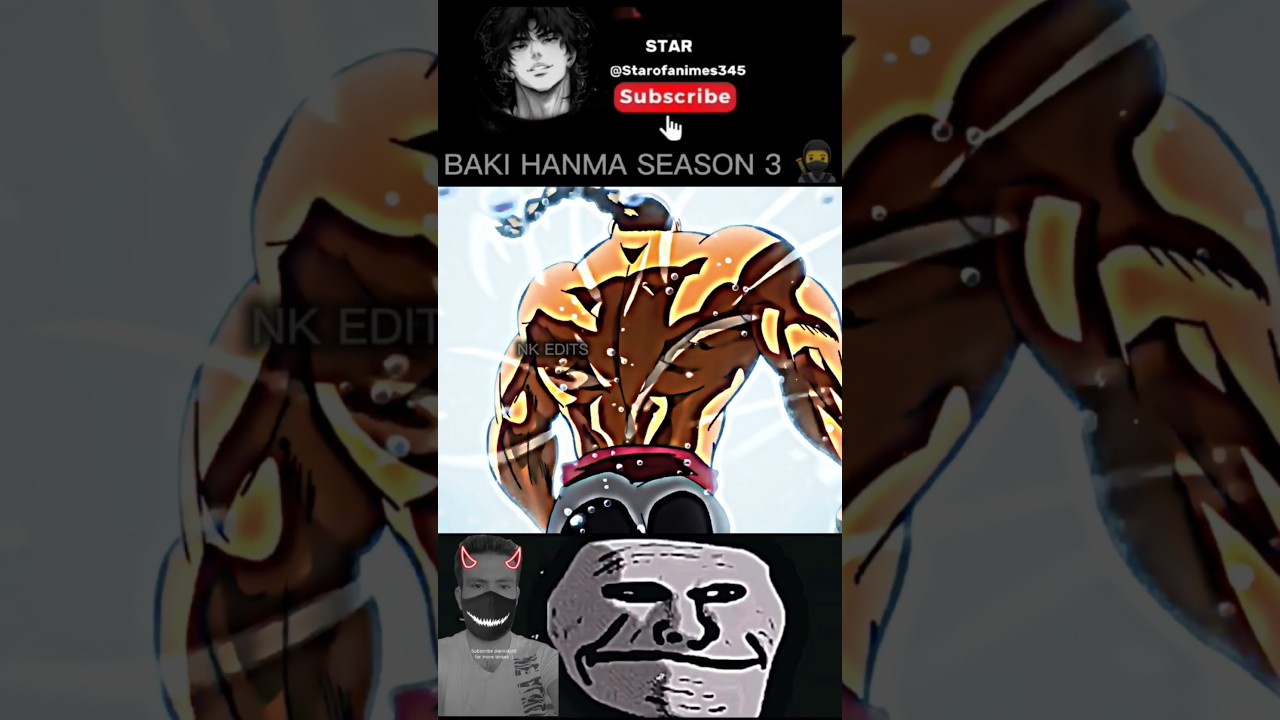 PART 34 )Yujiro 👹 Vs Baki 👿 