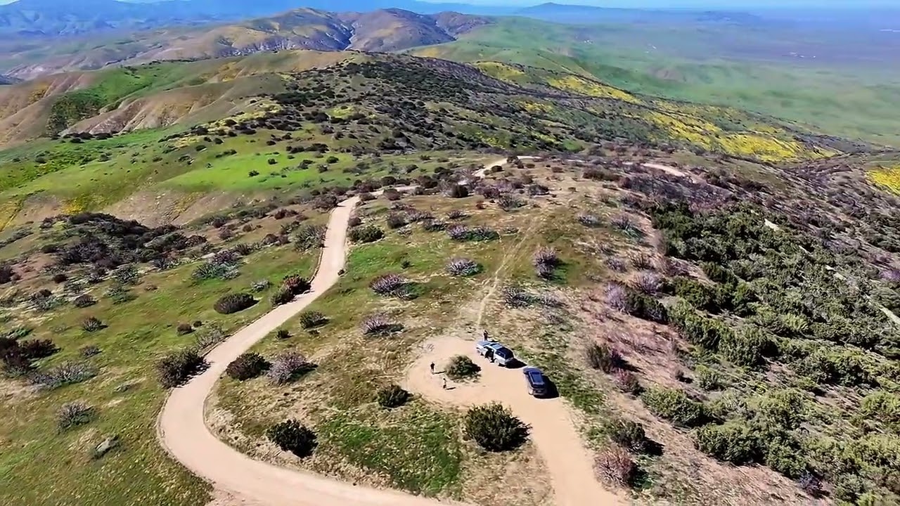 Caliente Mountain Ridge Trail in Carrizo Plain National Monument.