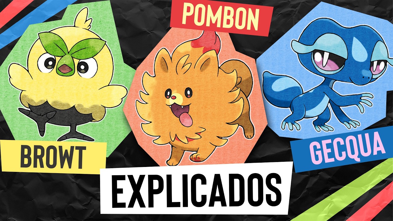BROWT, POMBON y GECQUA EXPLICADOS &iexcl;Los iniciales de POK&Eacute;MON VIENTO Y OLA! - La d&eacute;cima generaci&oacute;n