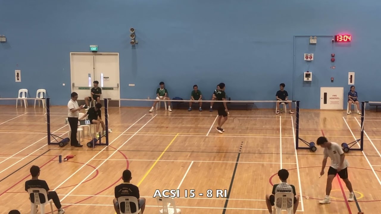 NSG2025 Badminton B Div South Zone Finals ACSI vs RI - First Singles