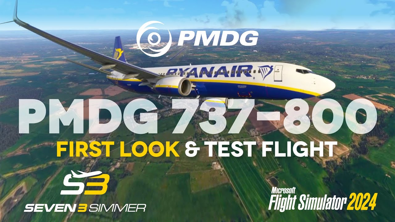 Первый взгляд и тестовый полет PMDG 737-800 в MSFS 2024 #microsoftflightsimulator #msfs2024 #msfs