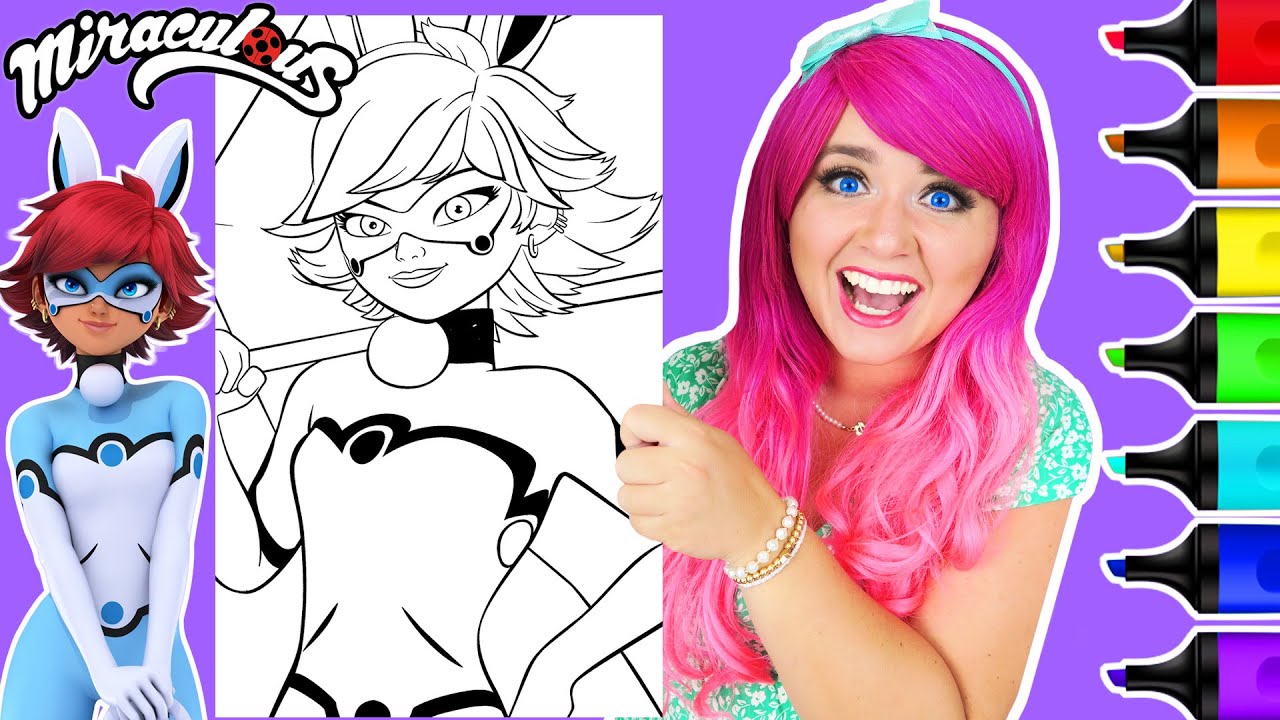 Coloring Bunnix Miraculous Ladybug Coloring Page | Ohuhu Art Markers