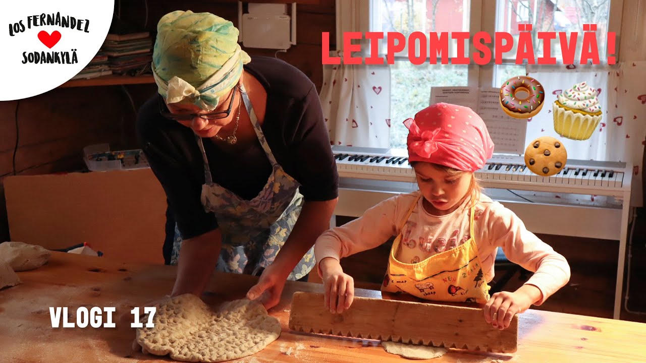 LEIVOTAAN LAPIN RIESKAA JA KAMPANISUJA (sis. ohjeet) #vaihtovuosisodankylässä vlogi 17 (english)
