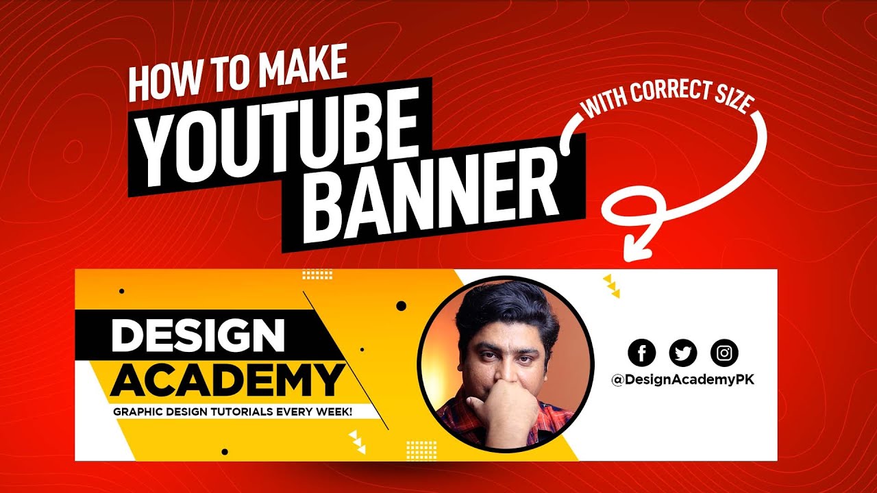 How to Make a YouTube Banner or Channel Art - Photoshop Tutorial