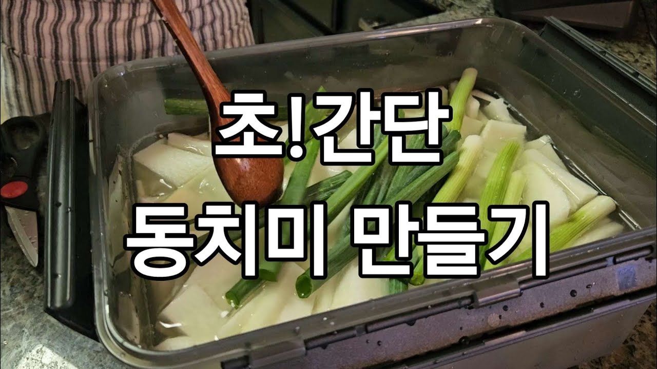 🇺🇸#54 무,소금,마늘만 있으면 되는 초간단 동치미 만들기/코스트코에 나온 민초 아이스크림/미국일상