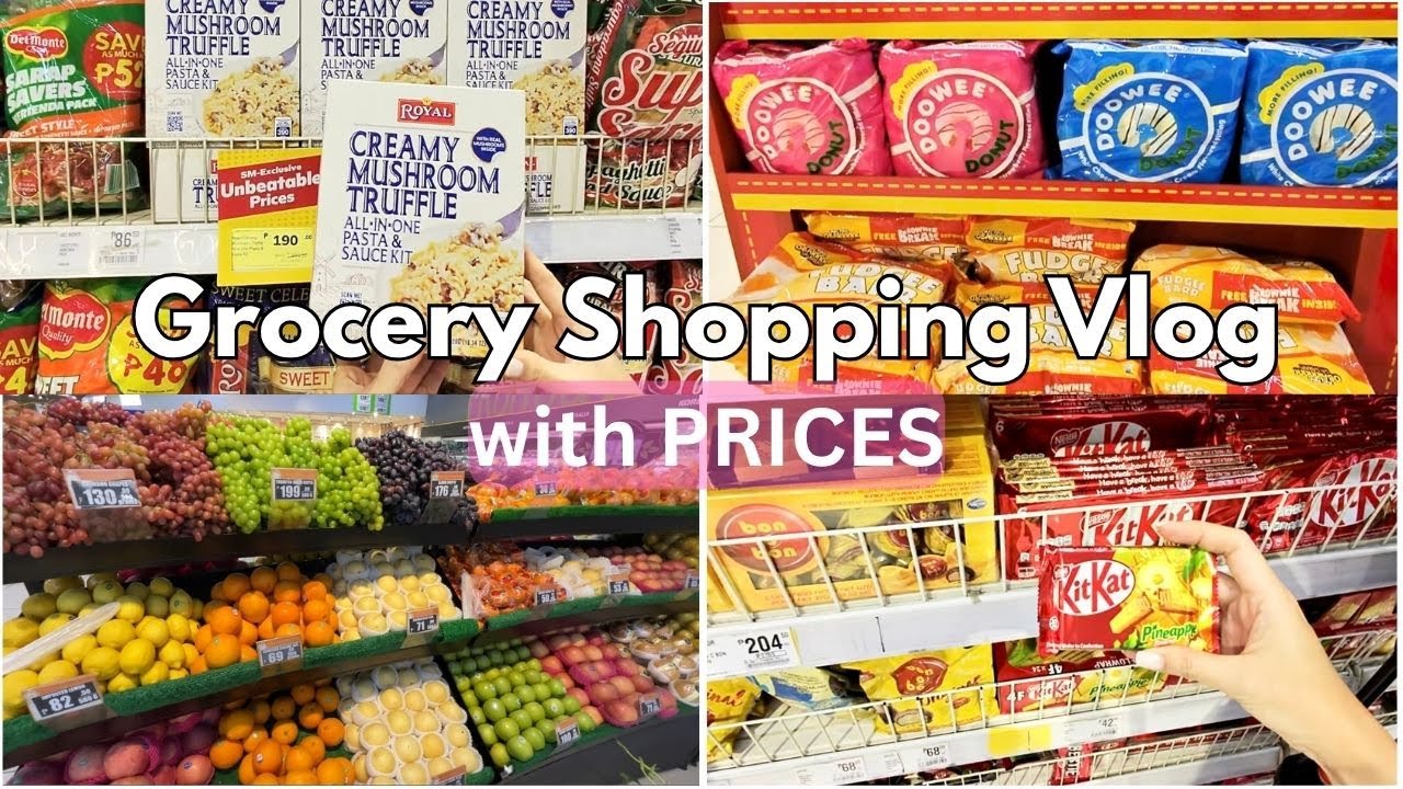 Grocery Shopping Vlog | Realistic Monthly haul @SM Supermarket + Prices | Buying essentials
