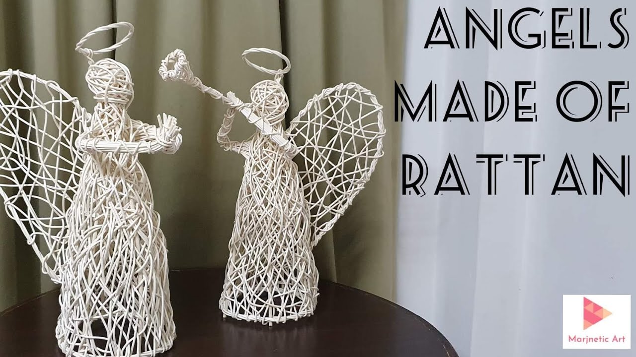 วิธีการสร้างทูตสวรรค์? DIY Angels Made of Rattan ( Random Weave ) Christmas. Marjenit Art