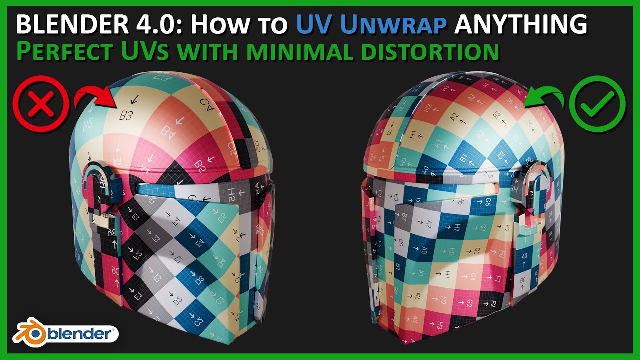 Blender 4.0: Как сделать UV-развертку чего угодно