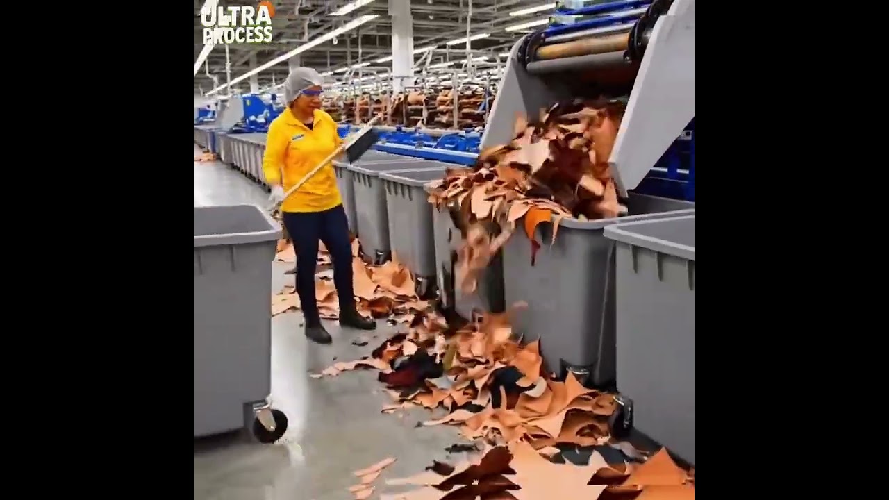 COW LEATHER.#CowLeather #LeatherManufacturing #LosAngelesUSA #TanningProcess #ProductionJourney