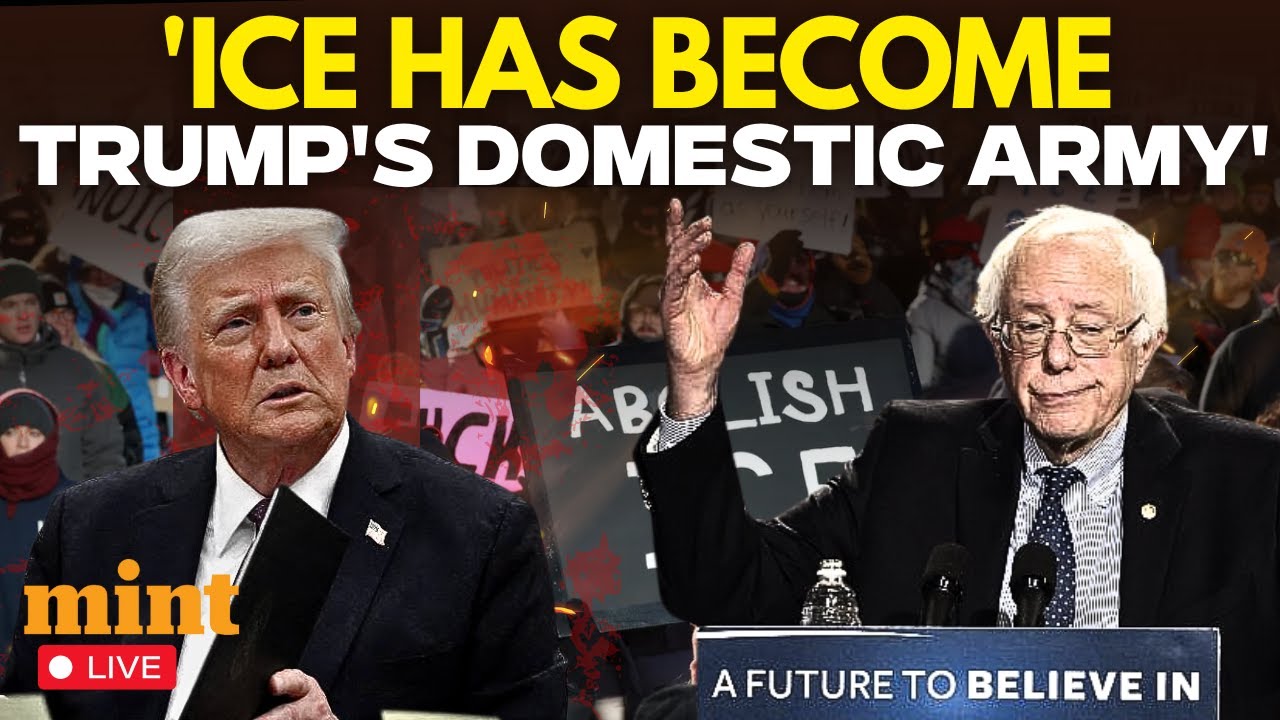 US News Live | Bernie Sanders Tears Into Donald Trump Over ICE 'Killings' | US Congress | Minnesota