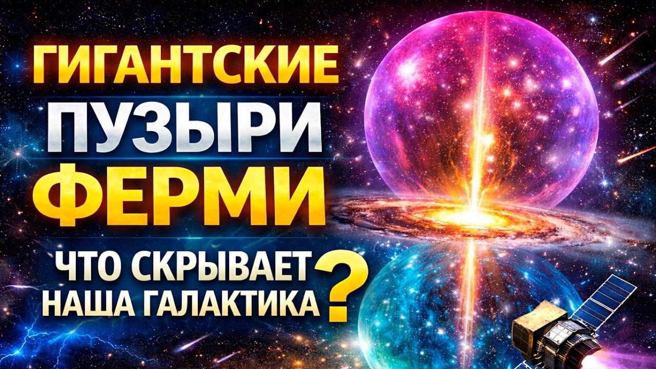 Ферми обнаружил гигантские пузыри над Млечным Путём: что скрывает центр нашей галактики?