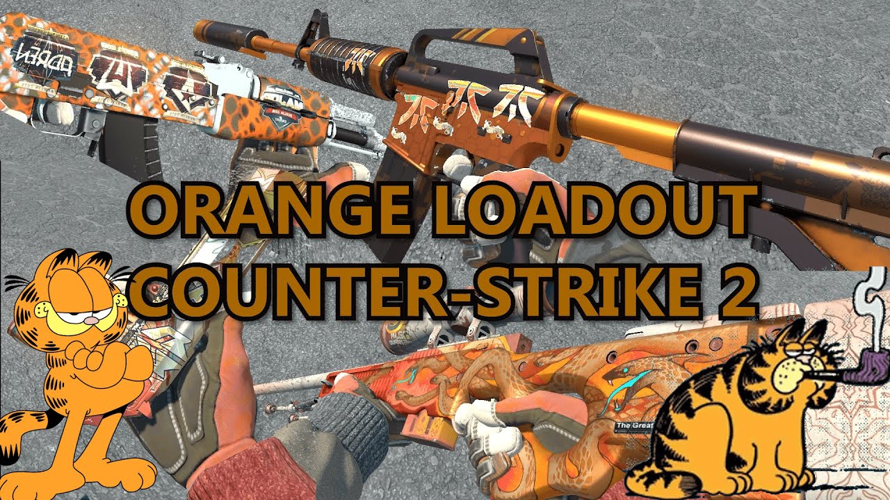 Complete Orange Loadout/Inventory CS2 (knife, gloves, stickers) Counter-Strike 2 Official Release