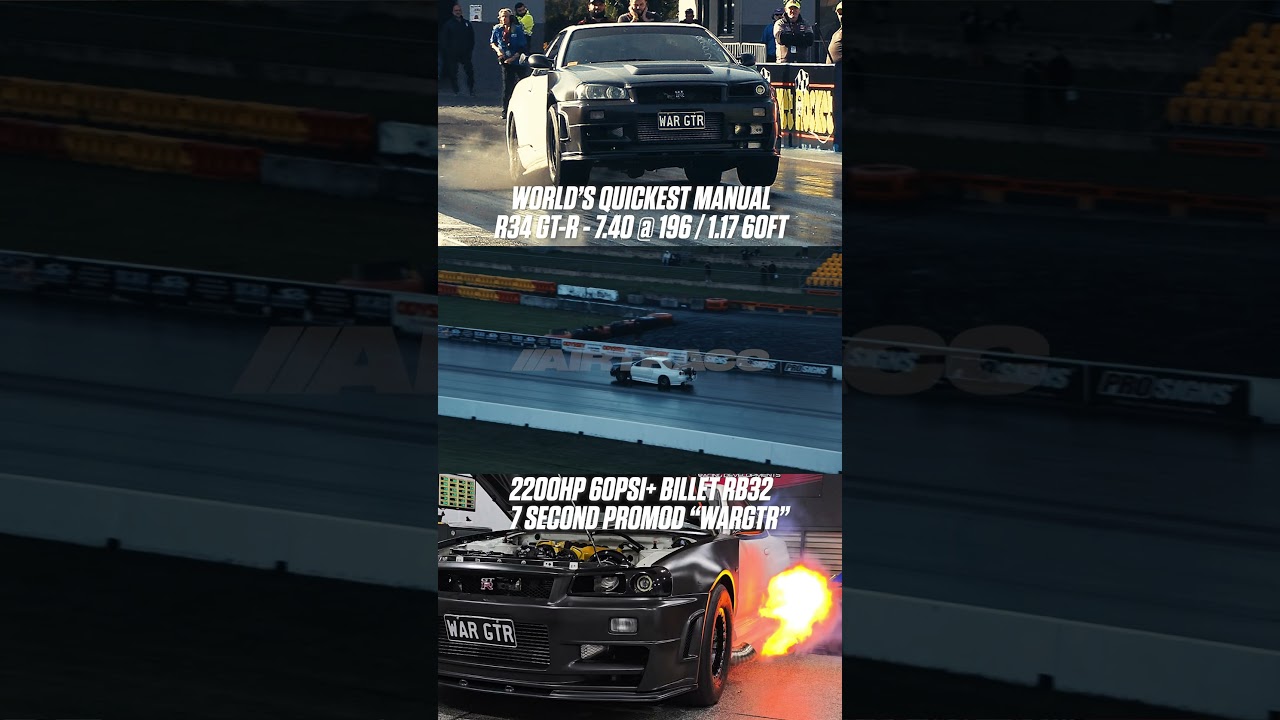 World's fastest manual sequential R34 GT-R - 7.40 @ 196mph / 1.17 60ft